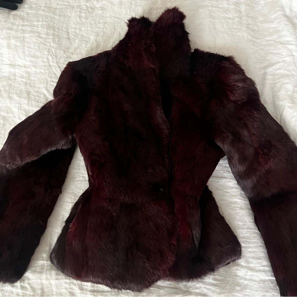 rabbit fur jacket